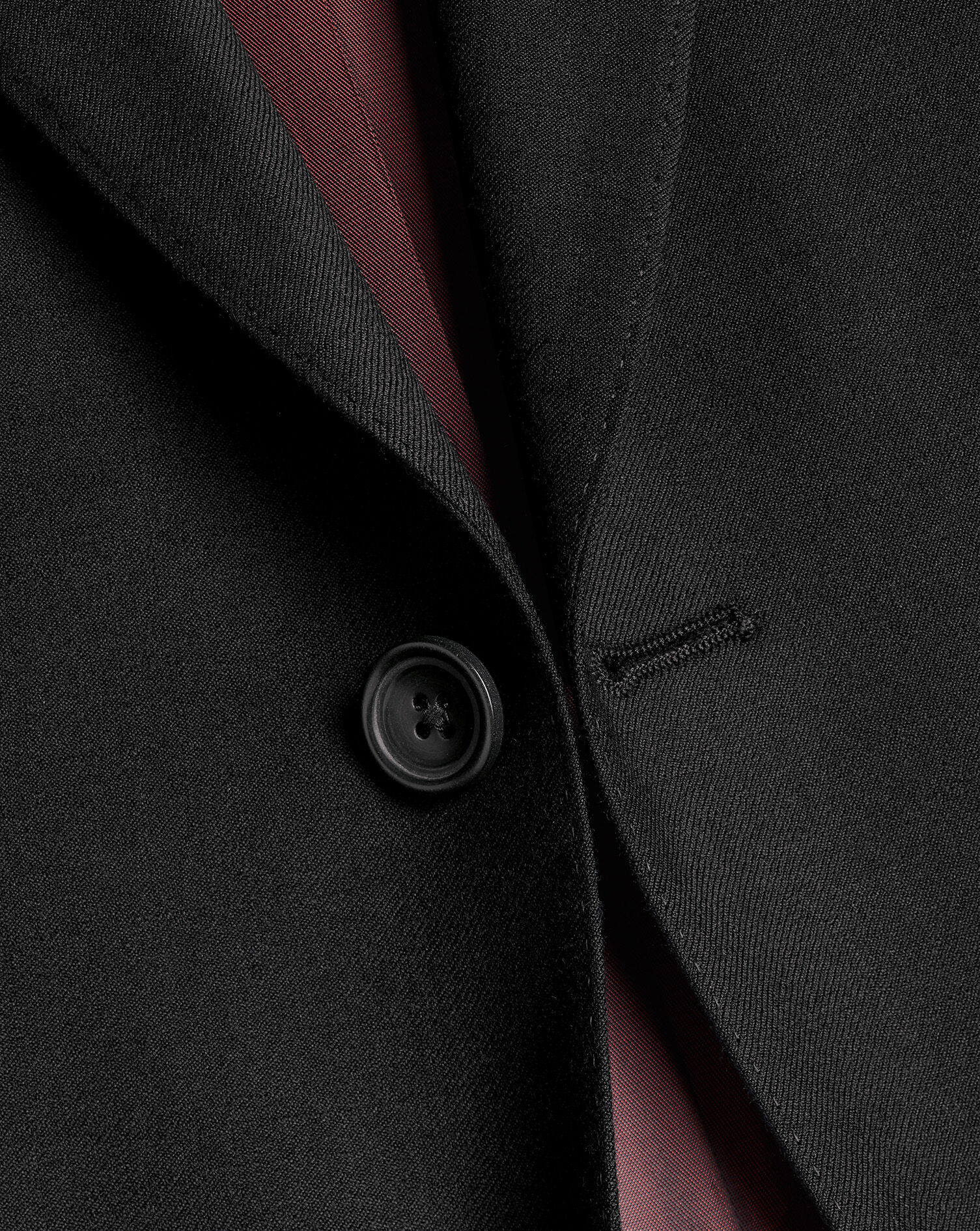 Natural Stretch Twill Suit - Black