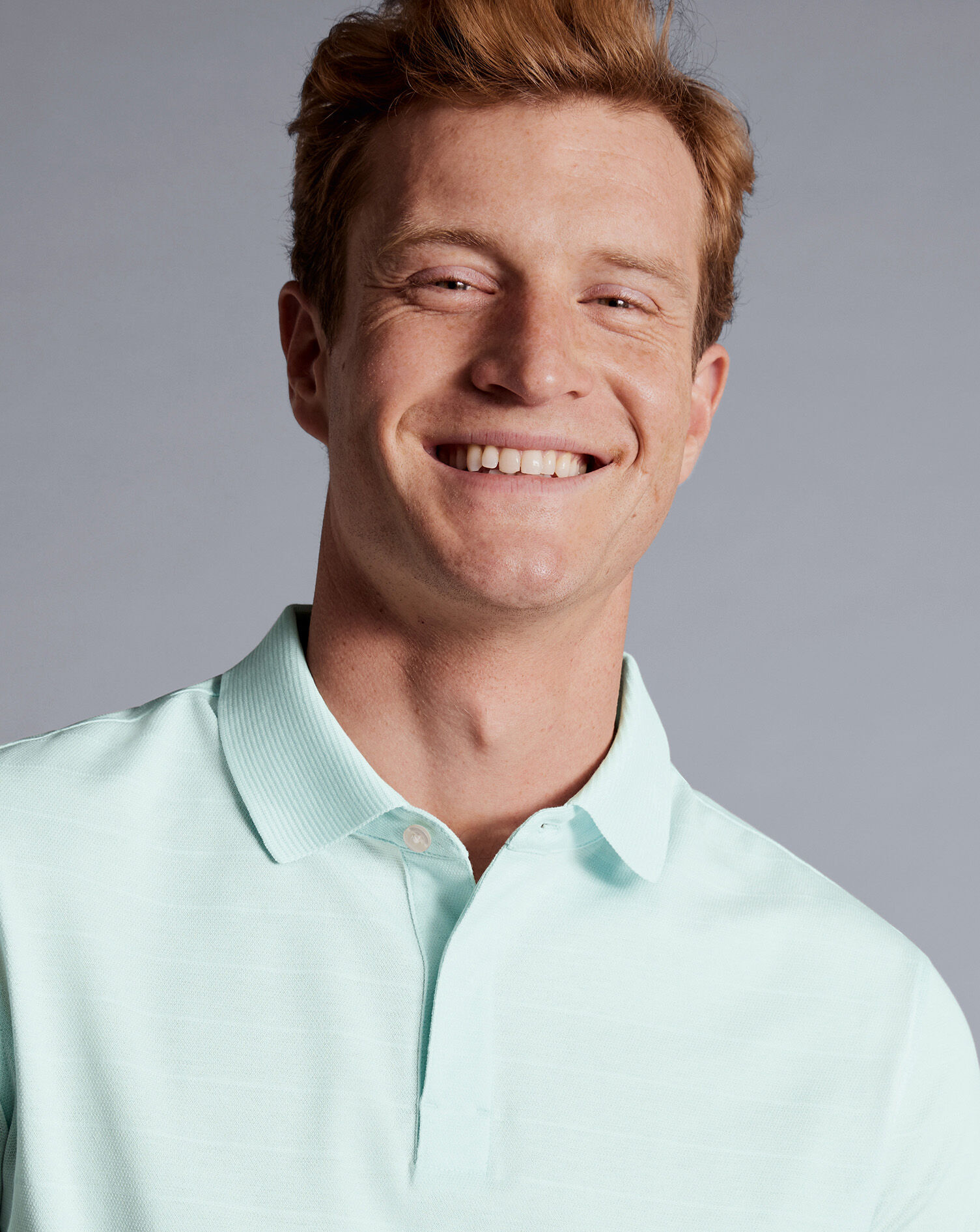 Tyrwhitt Cool Polo - Pale Teal Green