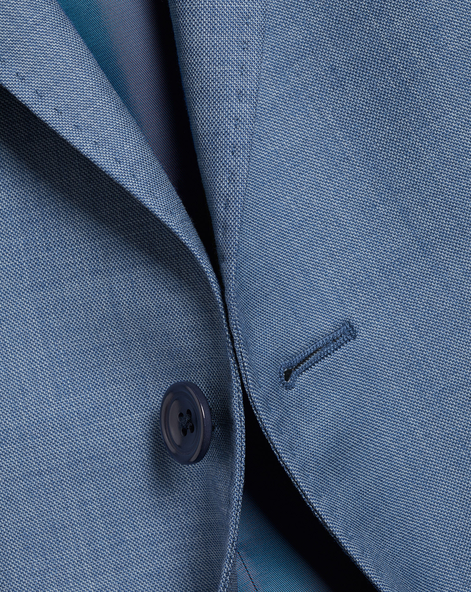 Sharkskin Suit Jacket - Cornflower Blue