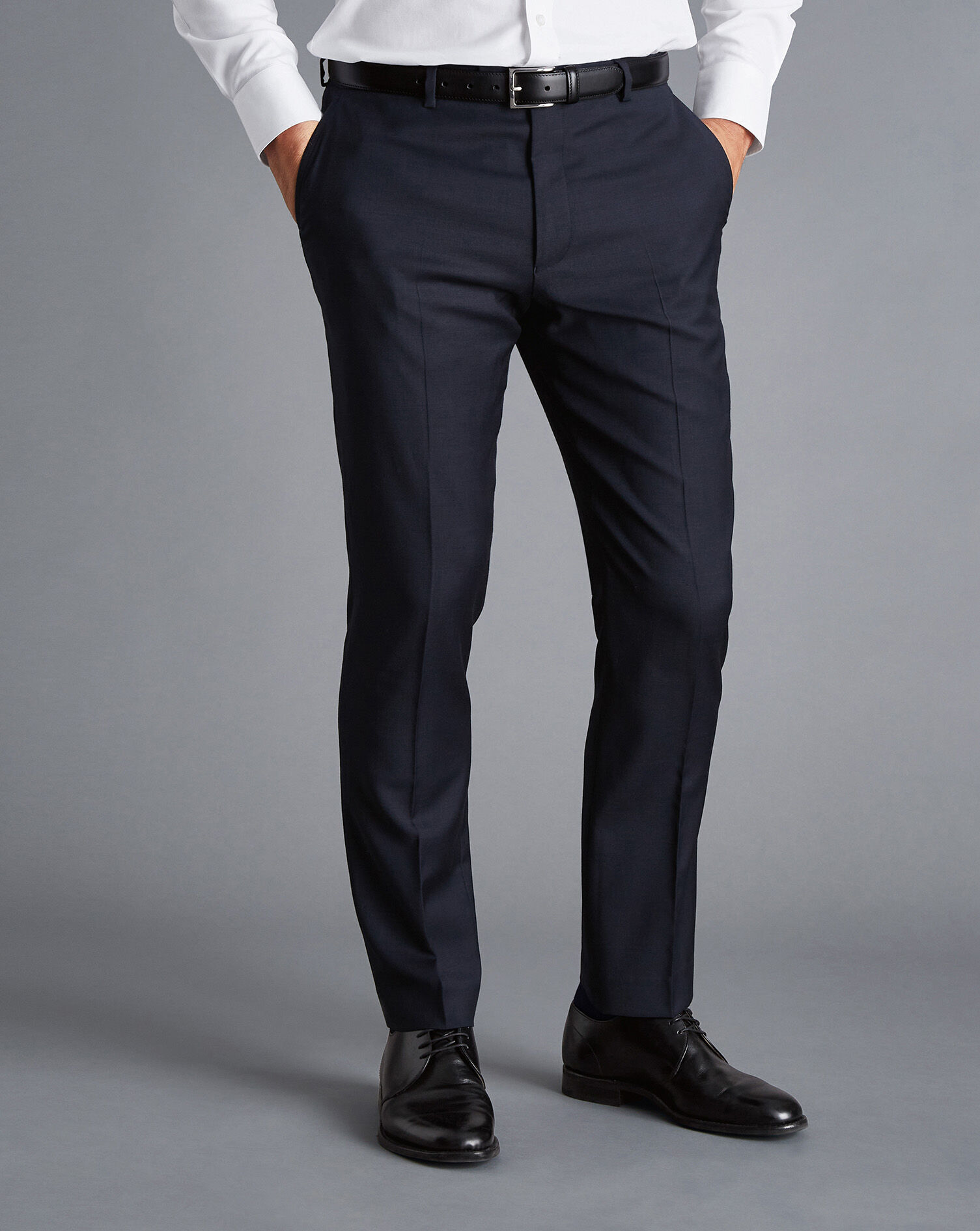 Natural Stretch Twill Suit Pants - Navy