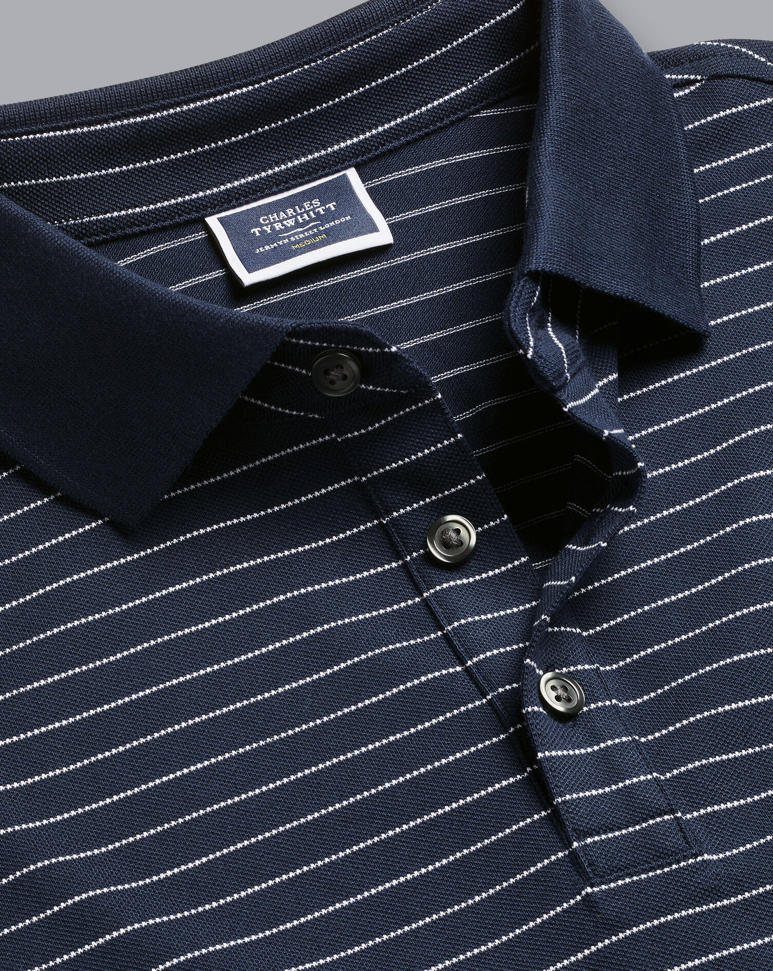 Tyrwhitt Pique Polo - Navy & White
