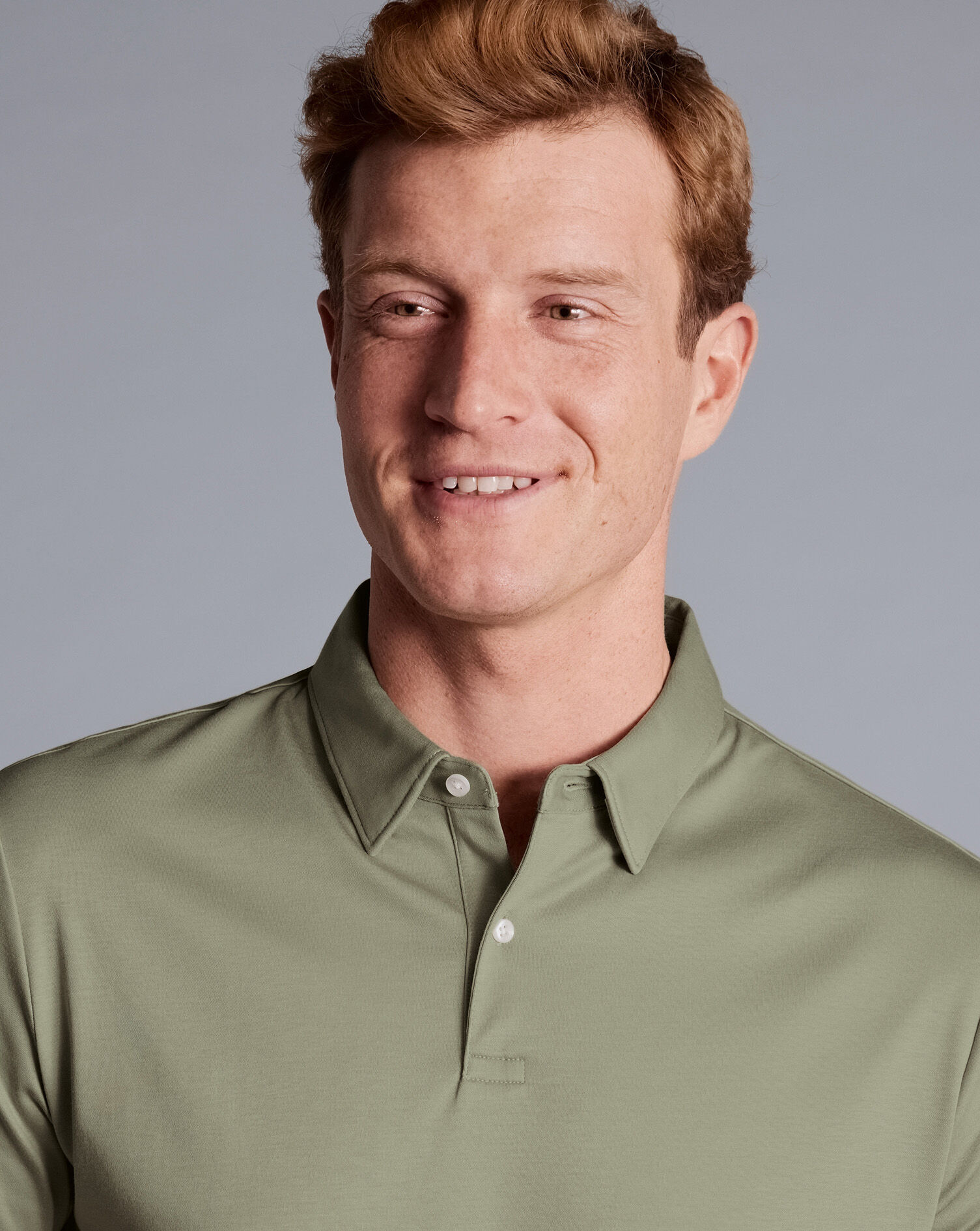 Smart Jersey Polo - Sage Green