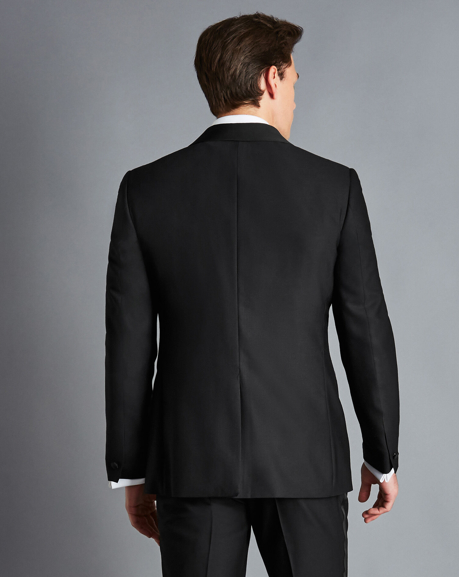 Shawl Lapel Tuxedo Jacket - Black