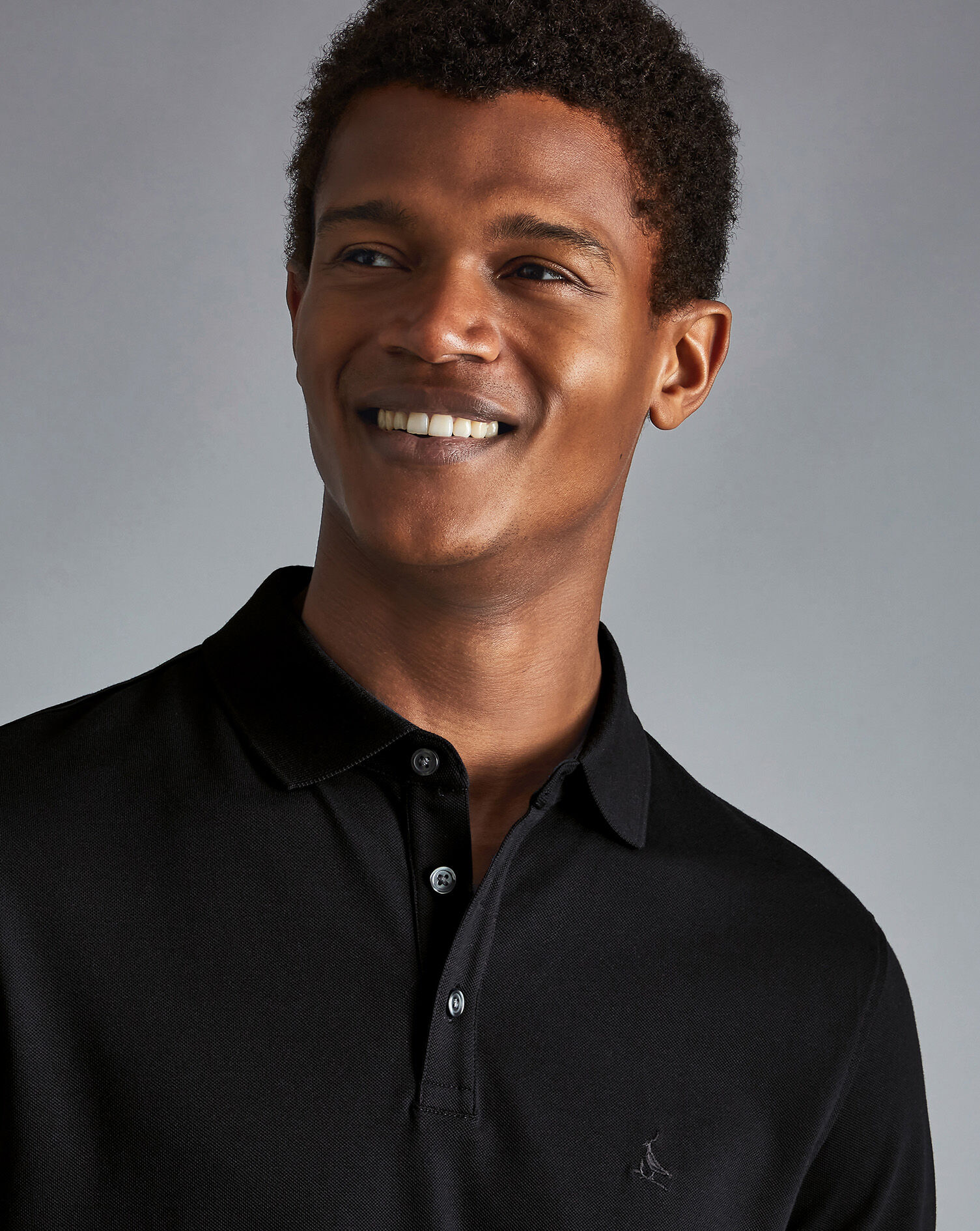 Tyrwhitt Pique Polo - Black