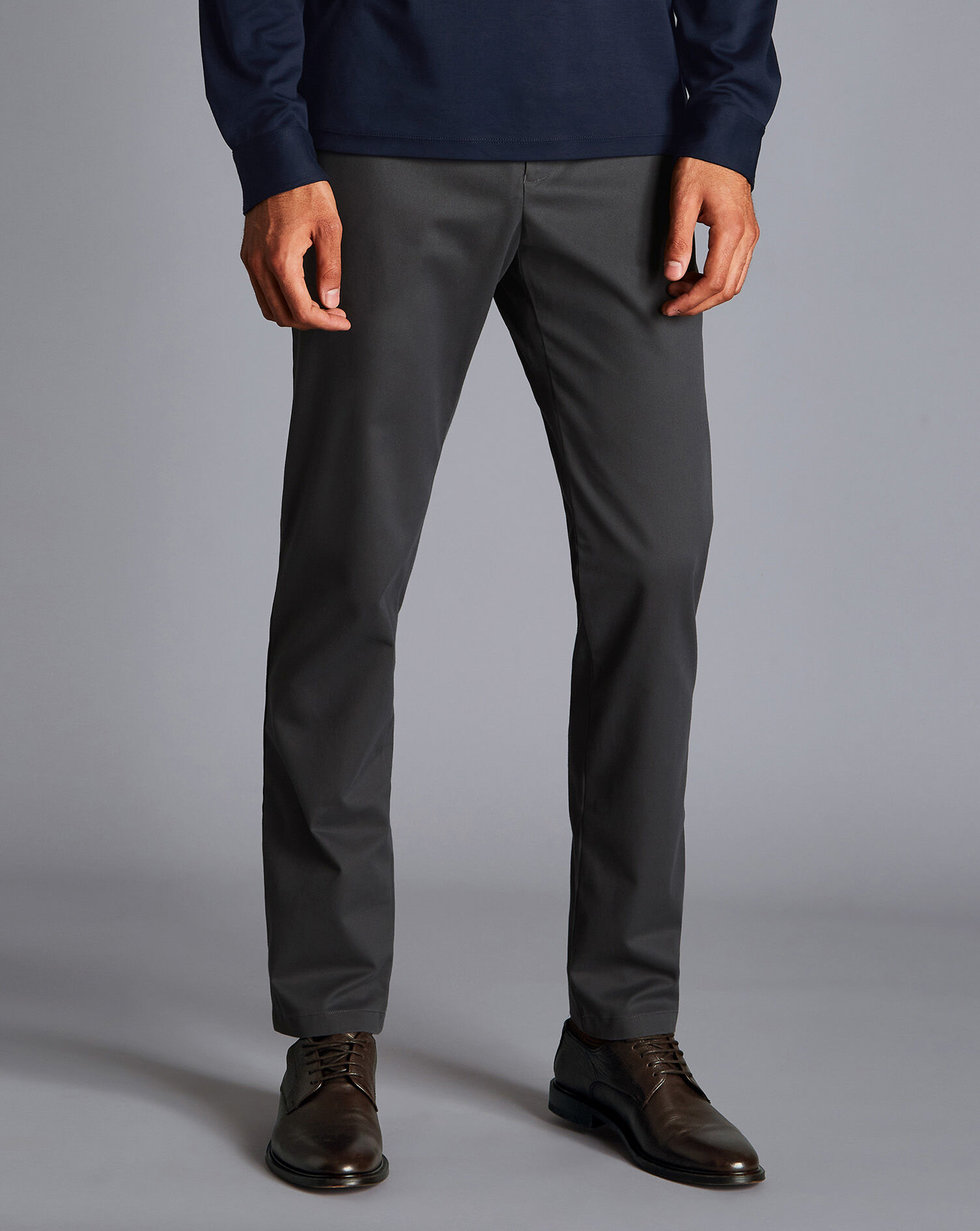 Ultimate Non-Iron Chinos - Dark Grey