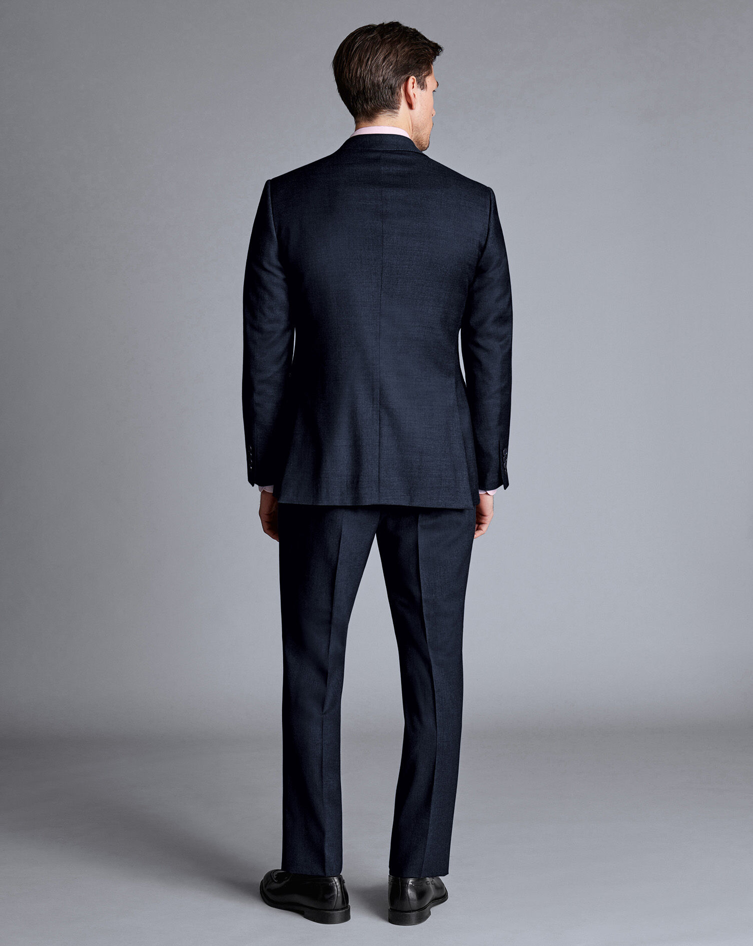 Natural Stretch Twill Suit - Navy