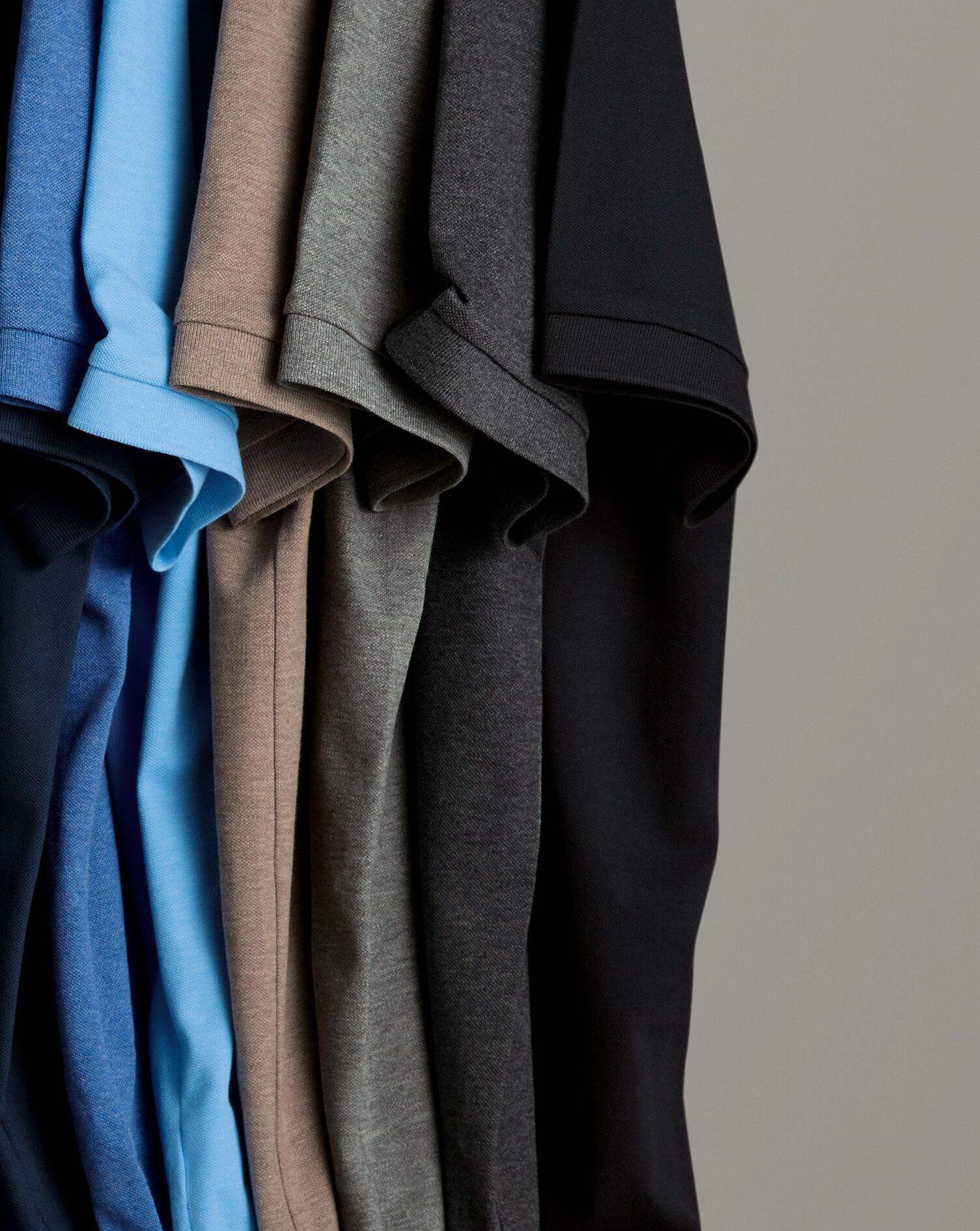 Tyrwhitt Pique Polo - Dark Grey Marl