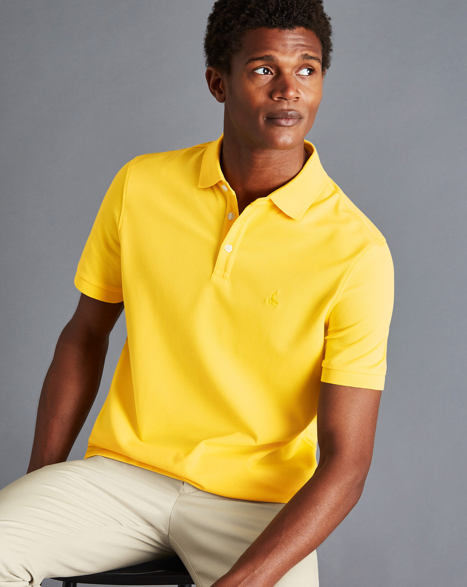 Tyrwhitt Pique Polo - Lemon