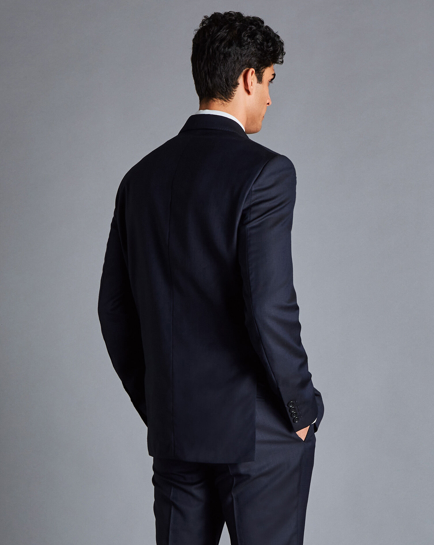 Italian Luxury Suit Jacket - Dark Navy