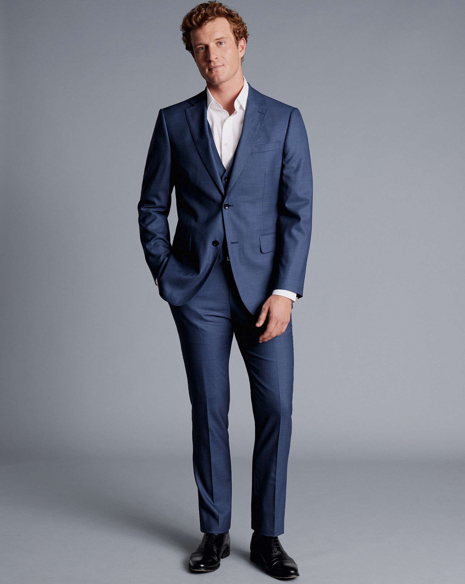 Sharkskin Suit - Ocean Blue