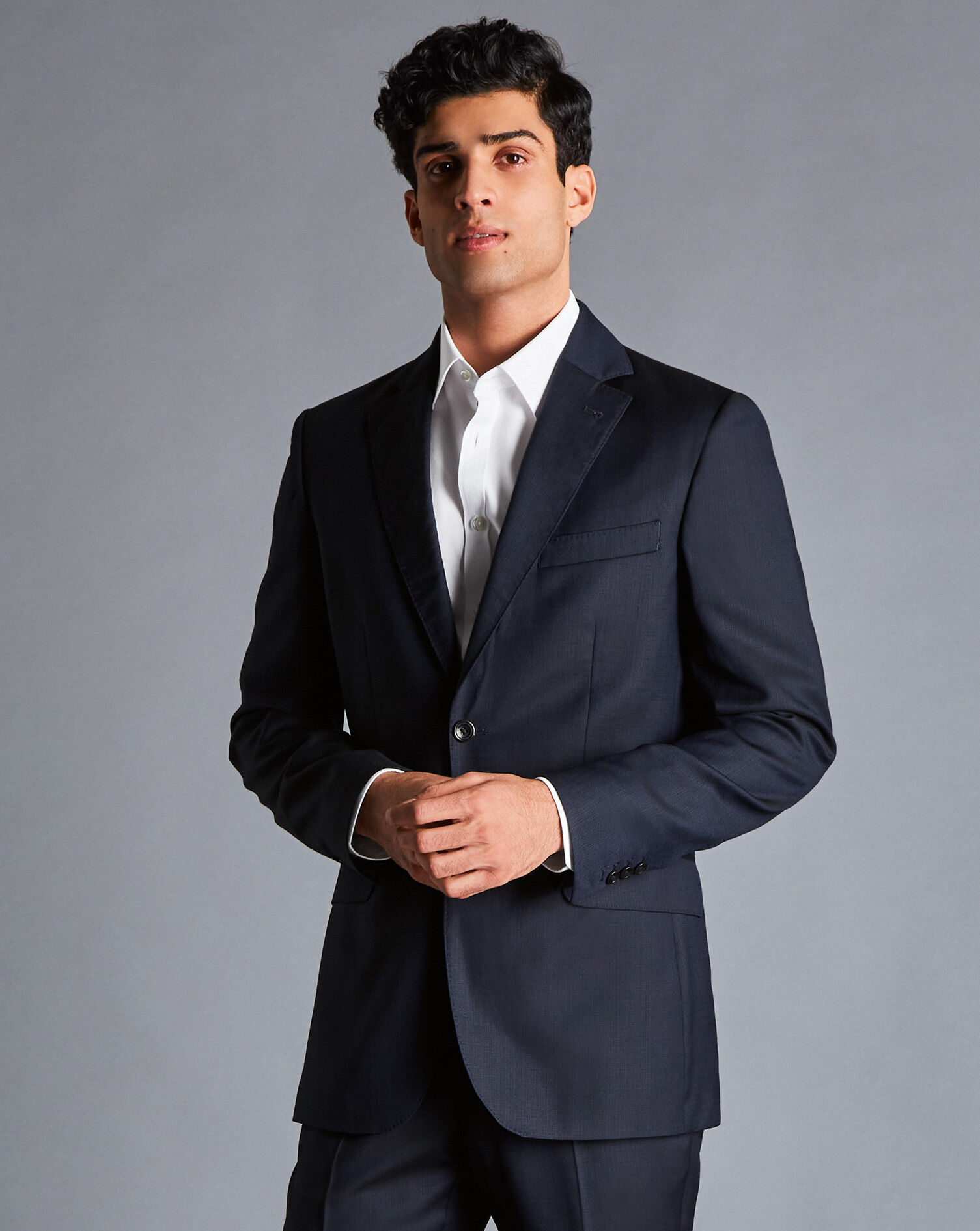 Italian Luxury Suit Jacket - Dark Navy
