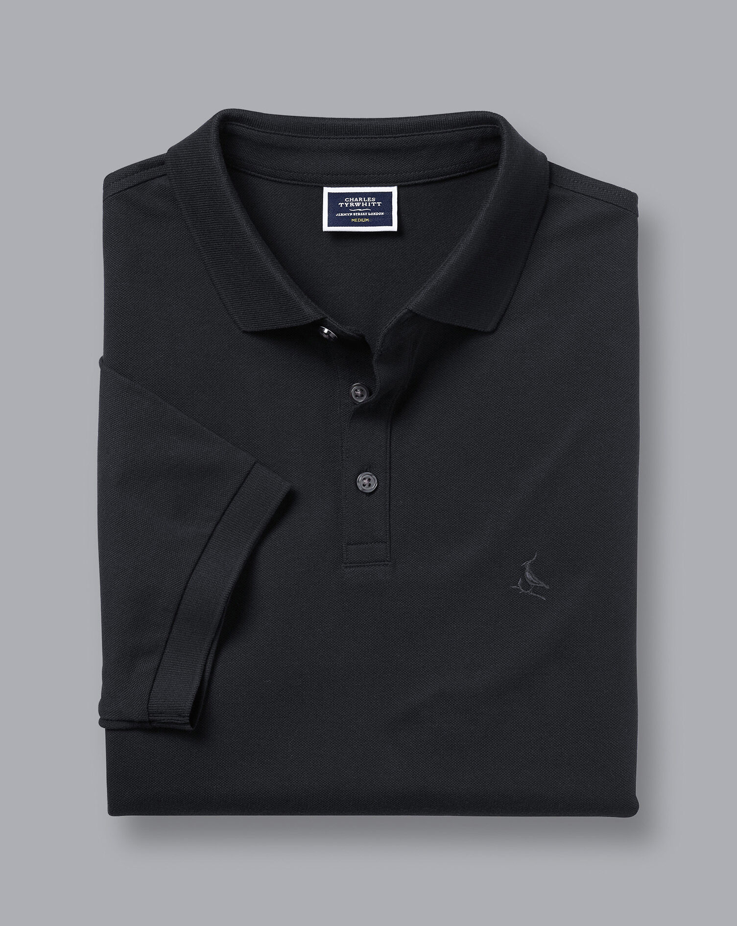 Tyrwhitt Pique Polo - Black