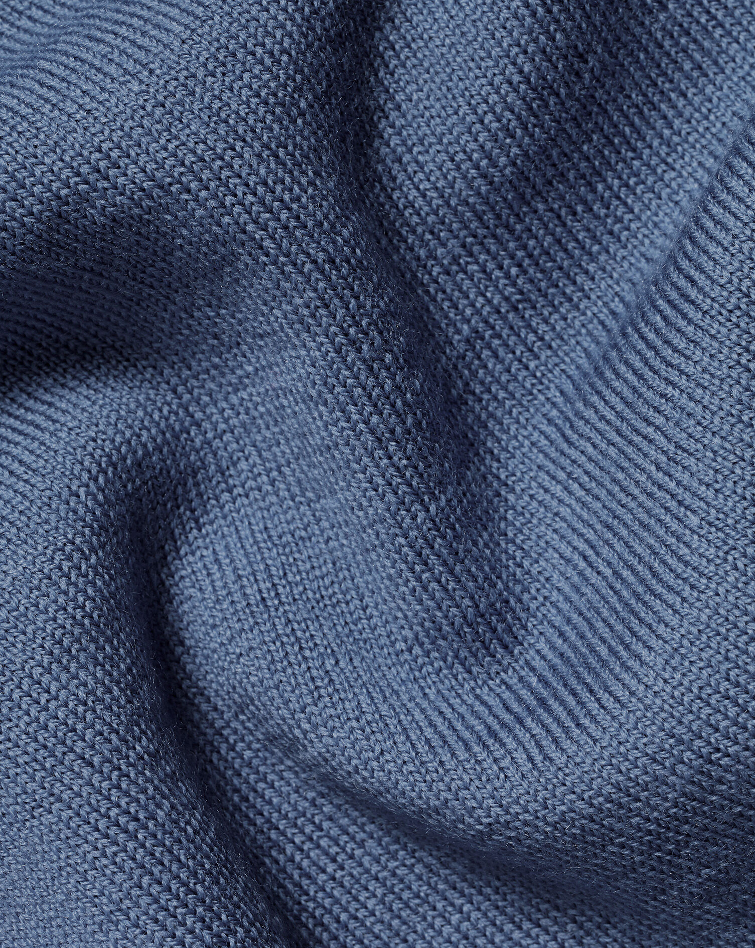 Merino V-Neck Sweater - Steel Blue