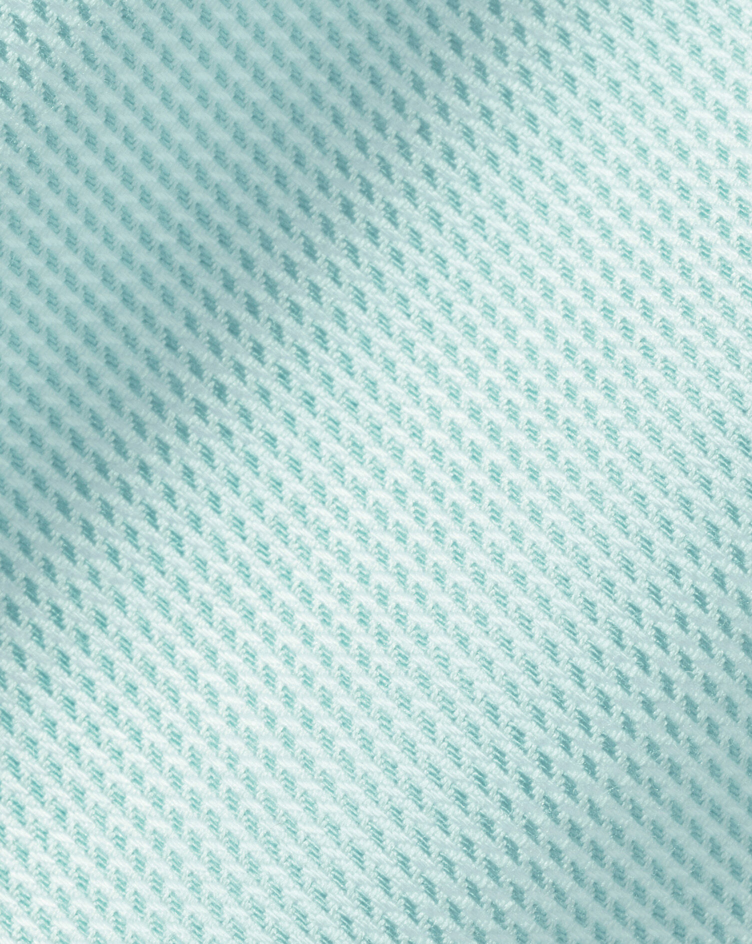 Spread Collar Non-Iron Clifton Weave Shirt - Aqua Green