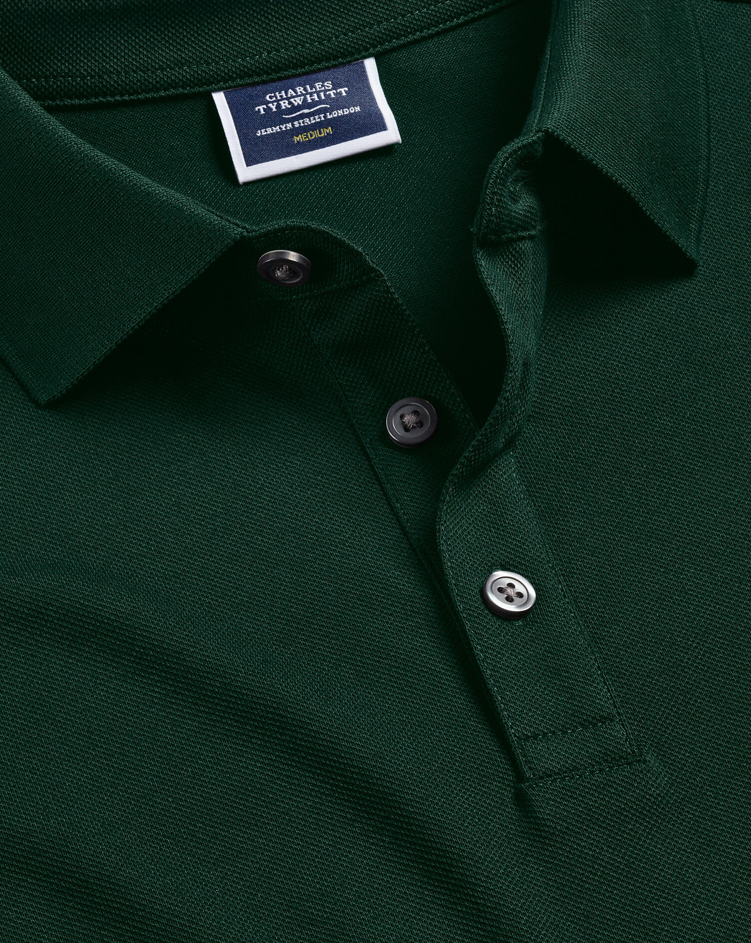 Tyrwhitt Pique Polo - Dark Green