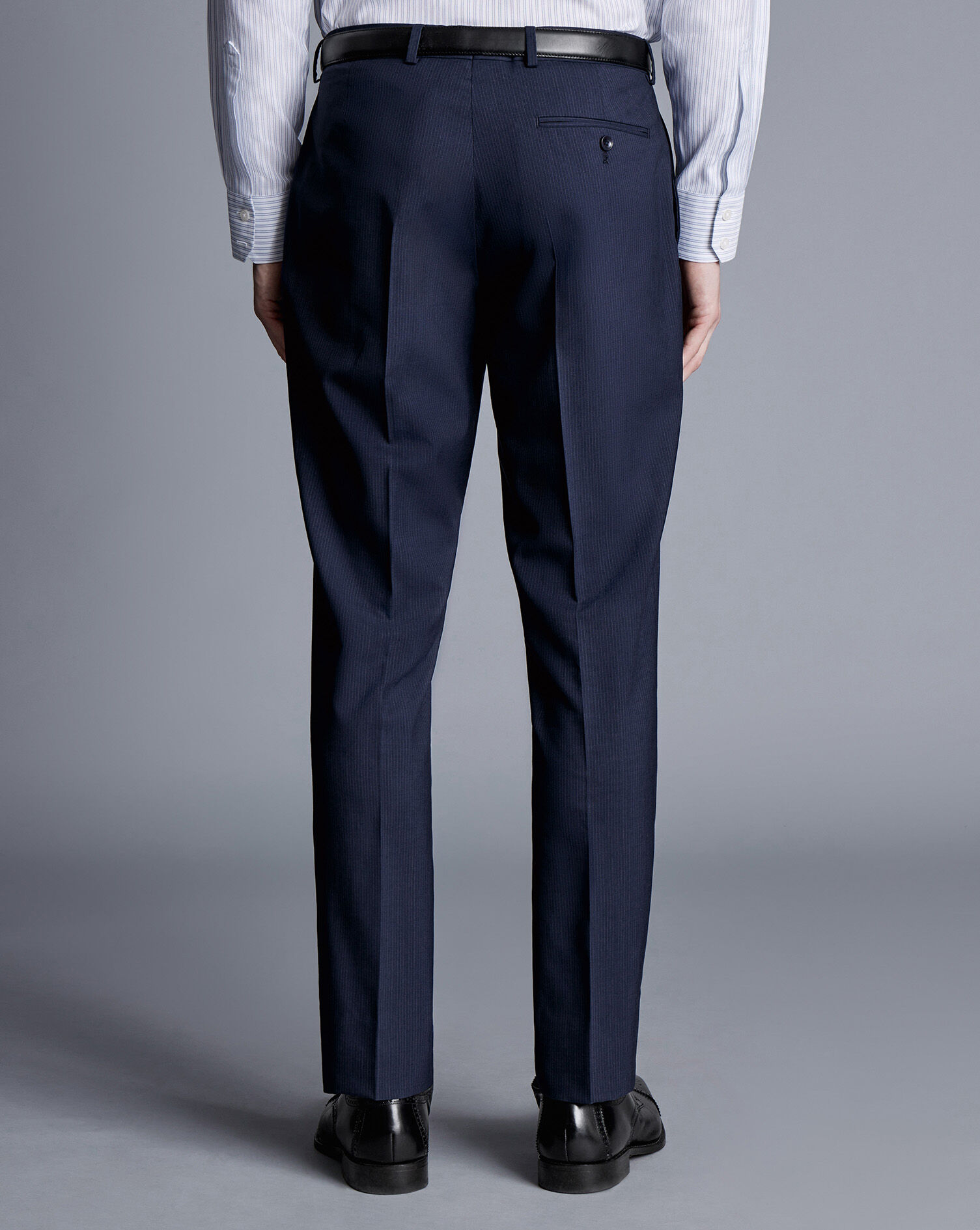 Stripe Suit Pants - Navy