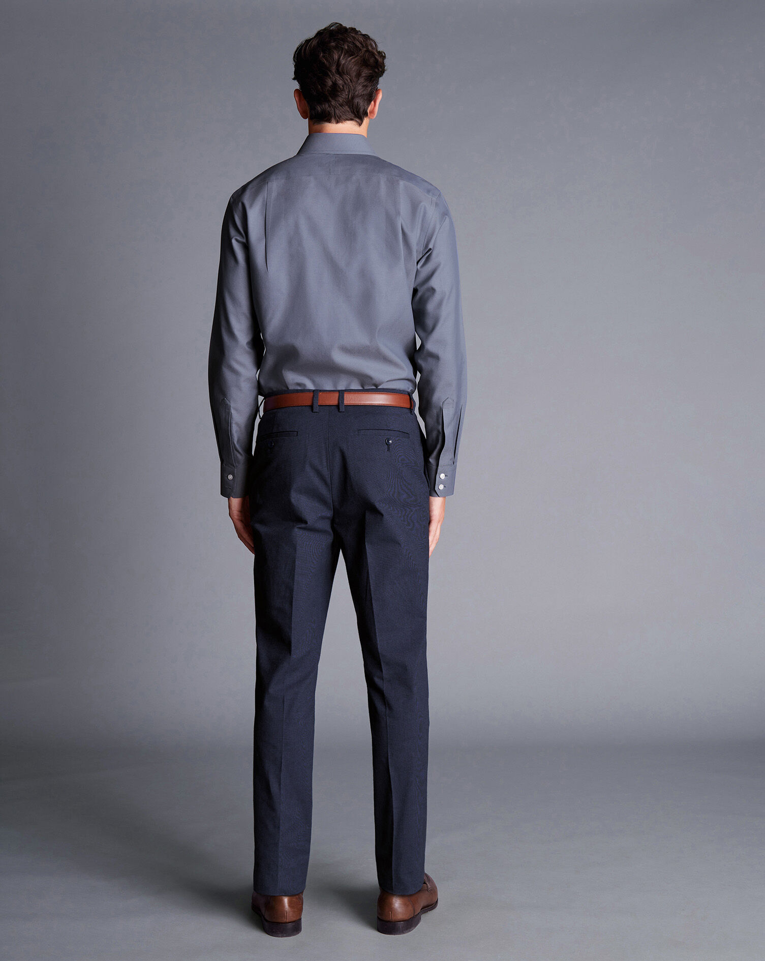 Smart Cotton Stretch Pants - Ink Blue