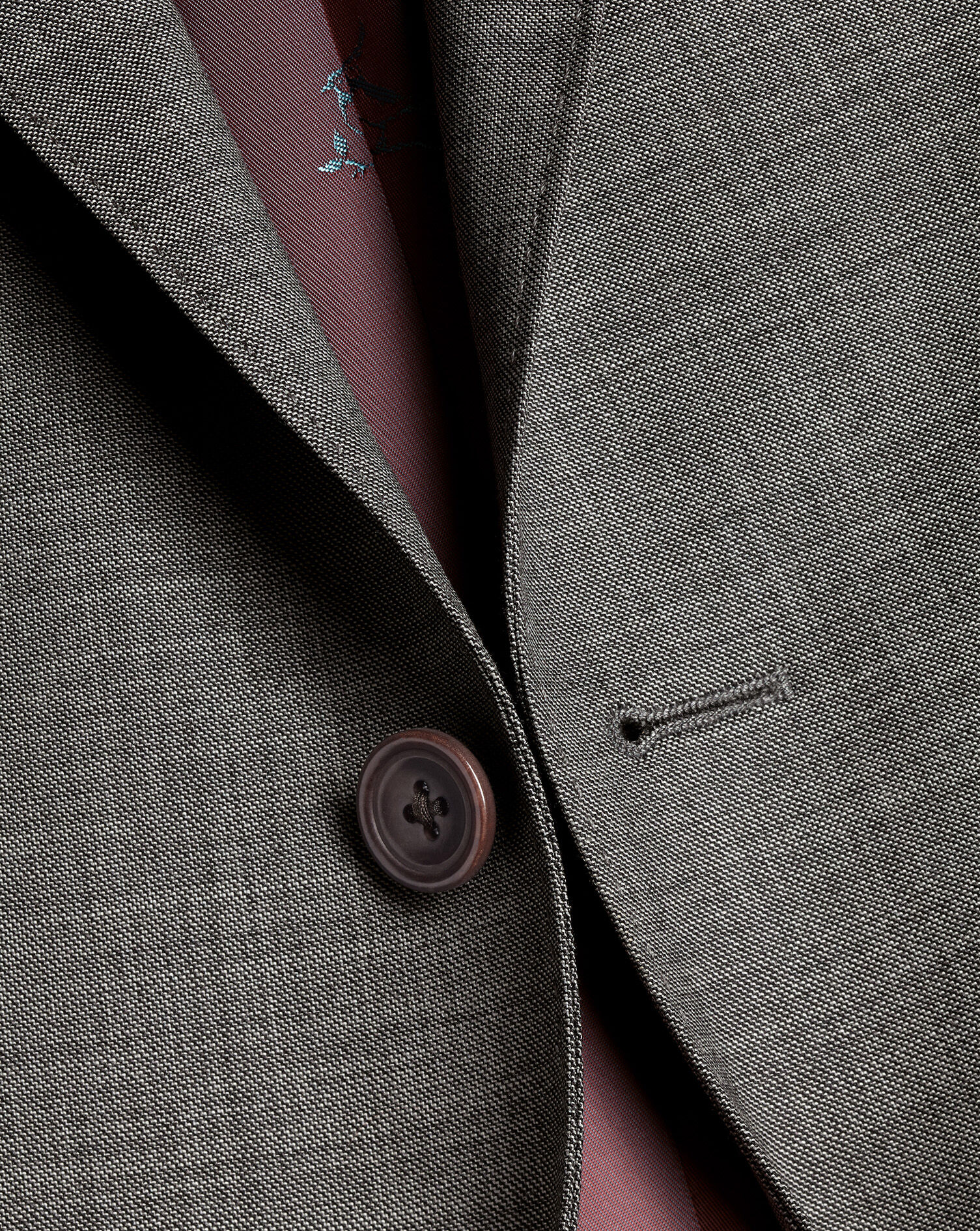 Sharkskin Suit Jacket - Grey