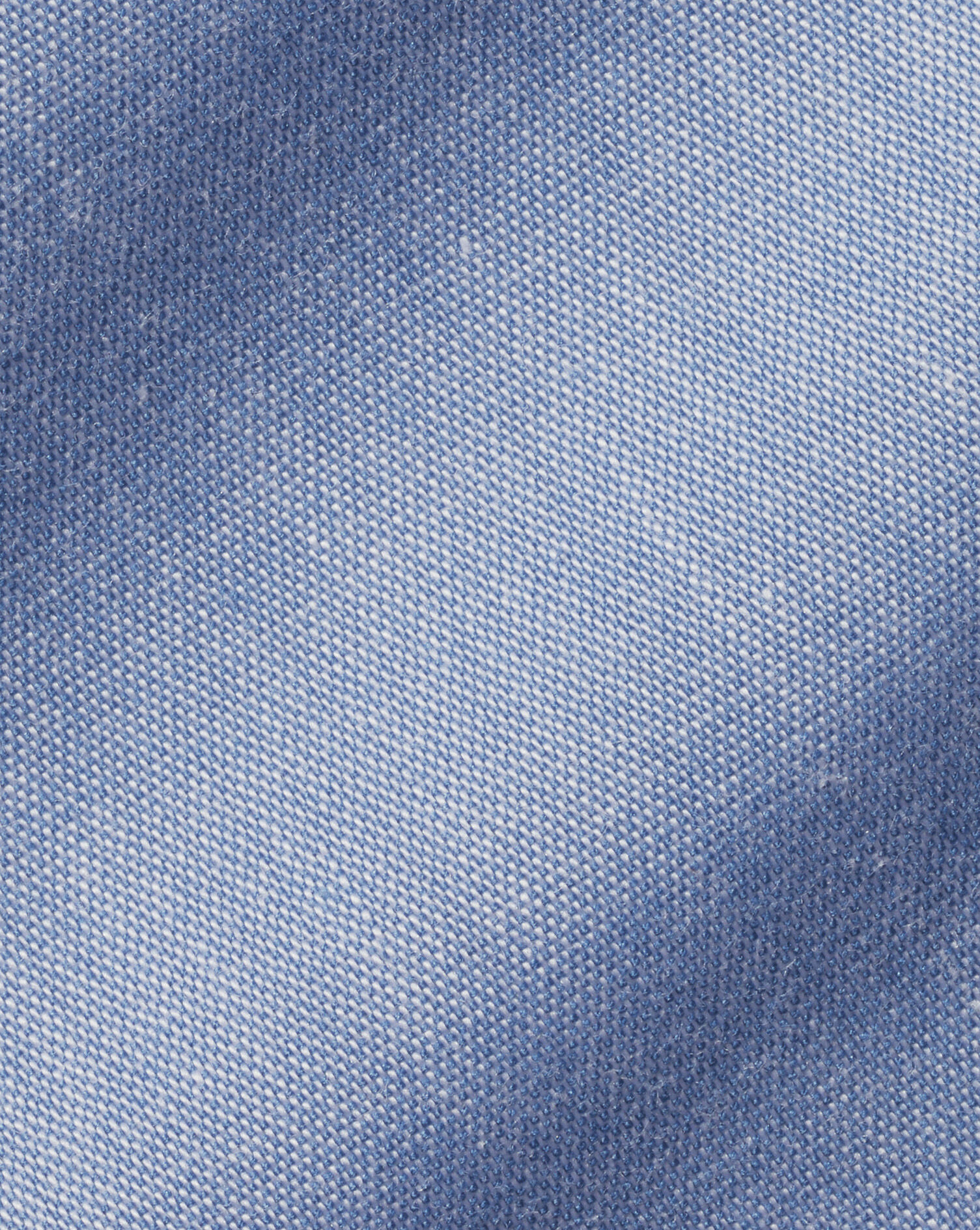 Spread Collar Non-Iron Poplin Shirt - Steel Blue