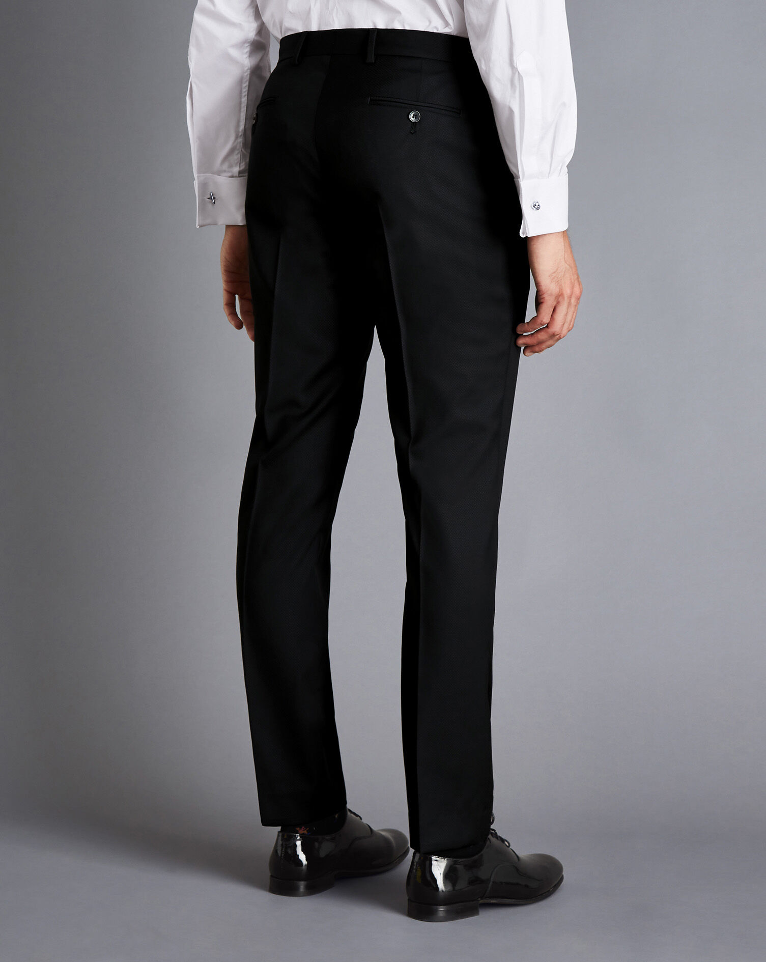Italian Tuxedo Pants - Black