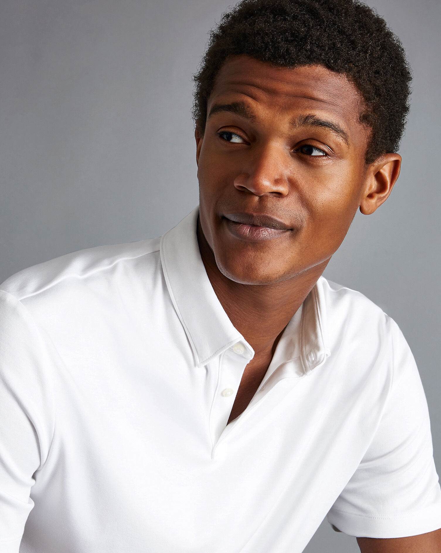 Smart Jersey Polo - White