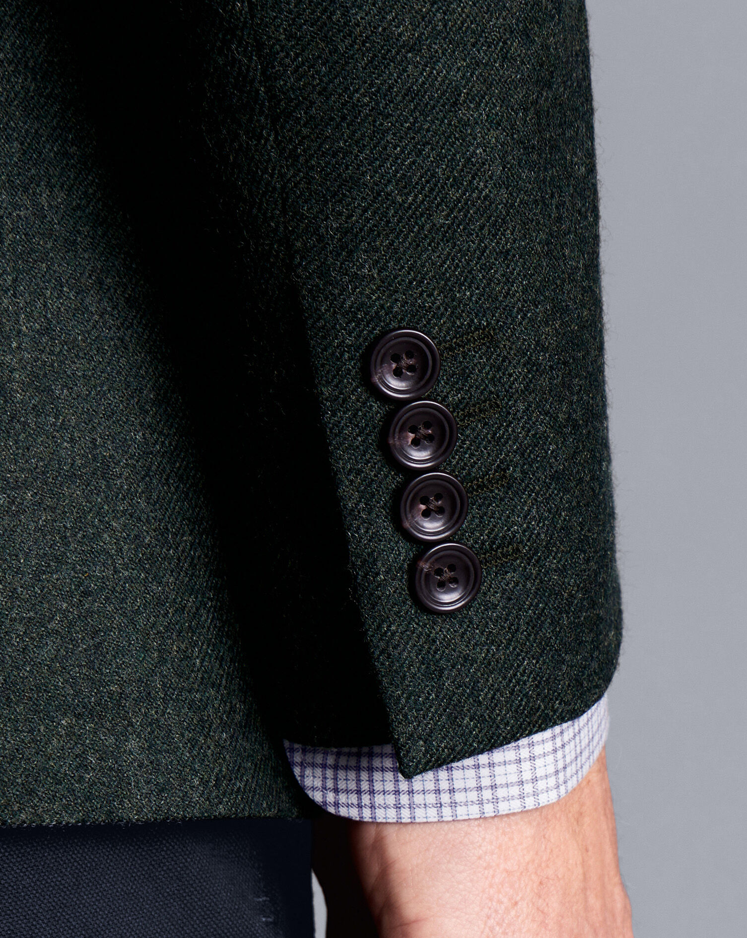 Twill Wool Jacket - Forest Green