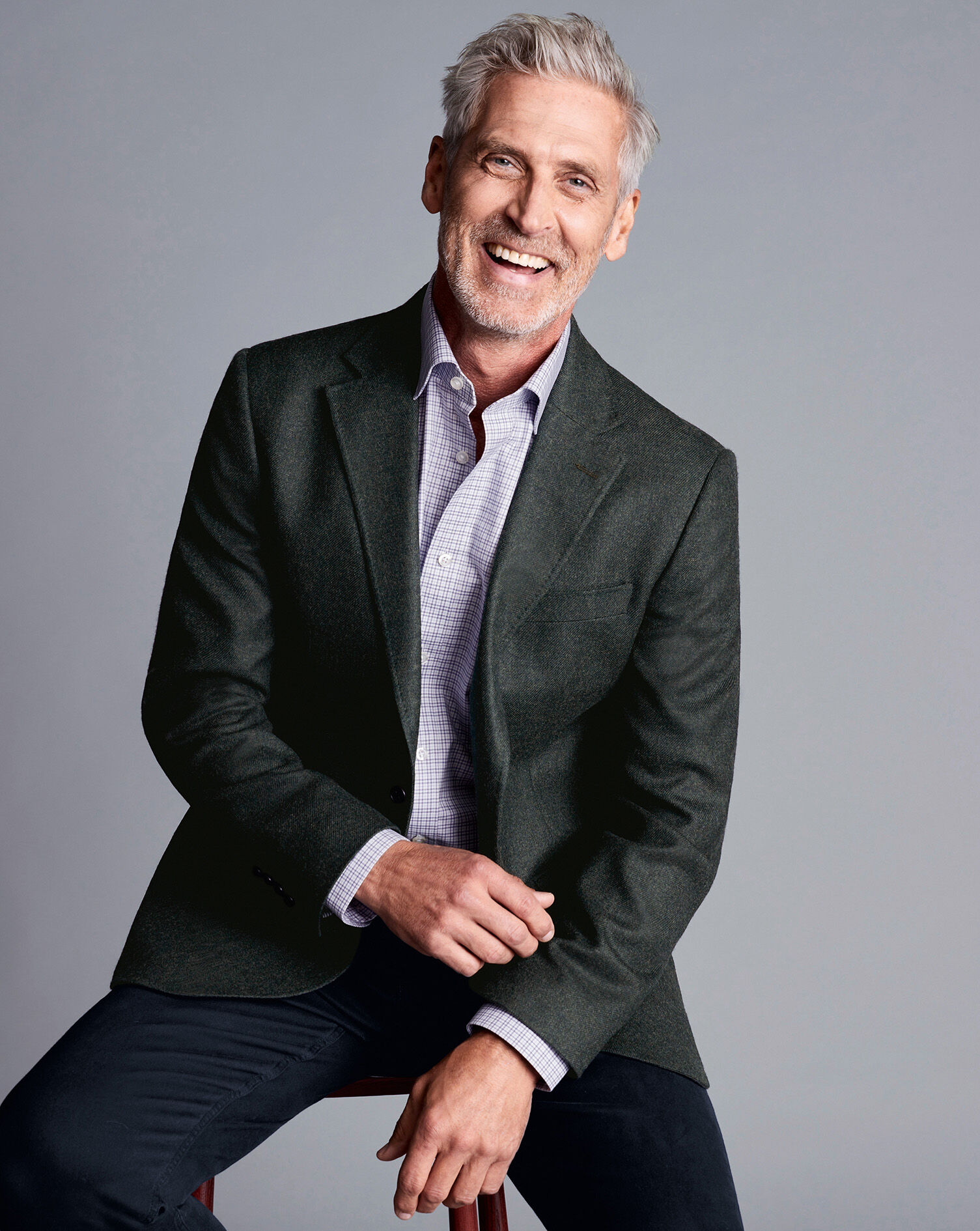 Twill Wool Jacket - Forest Green