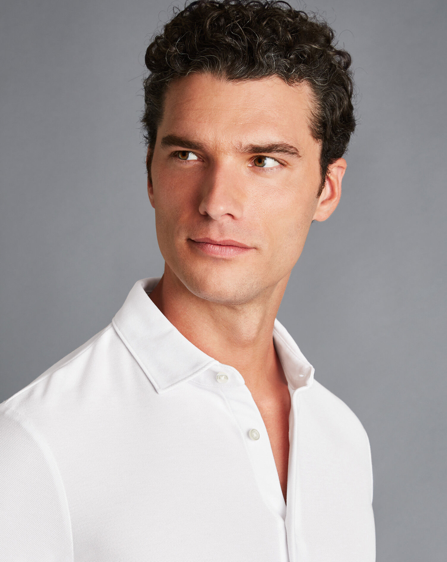 Twill Jersey Shirt - White