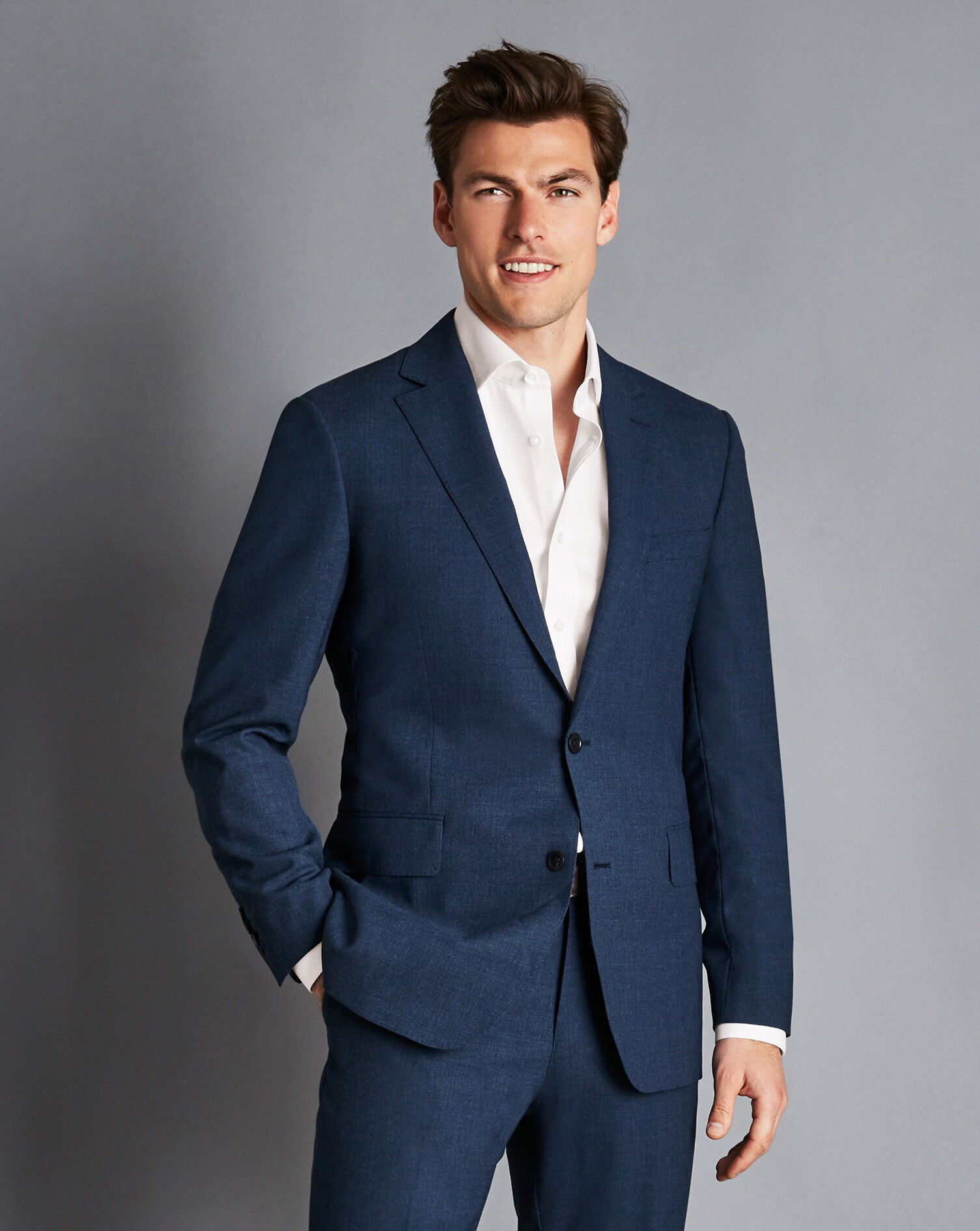 Ultimate Performance Suit Jacket - Steel Blue
