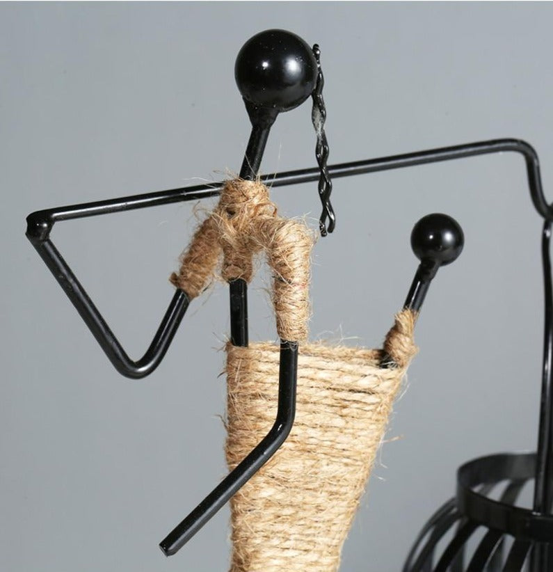 Metal Men Candleholder