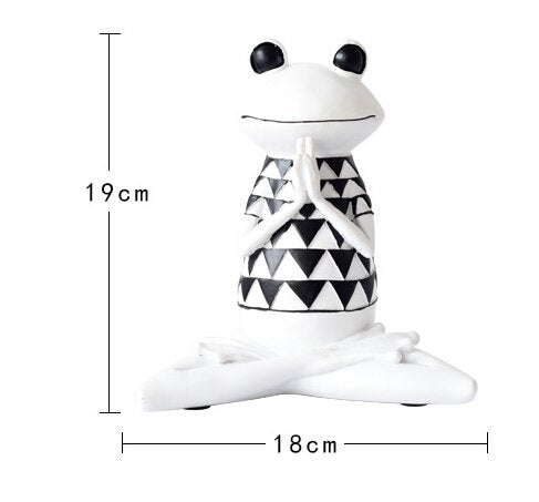 White Yoga/Meditation Frog