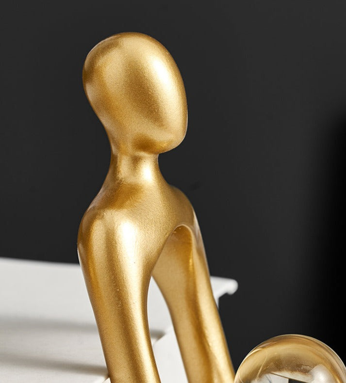 Golden Abstract Sitting