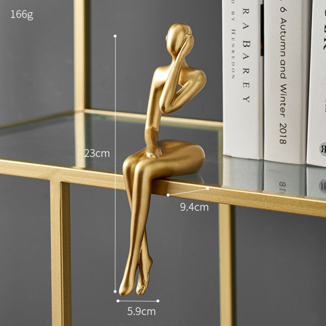 Golden Abstract Sitting