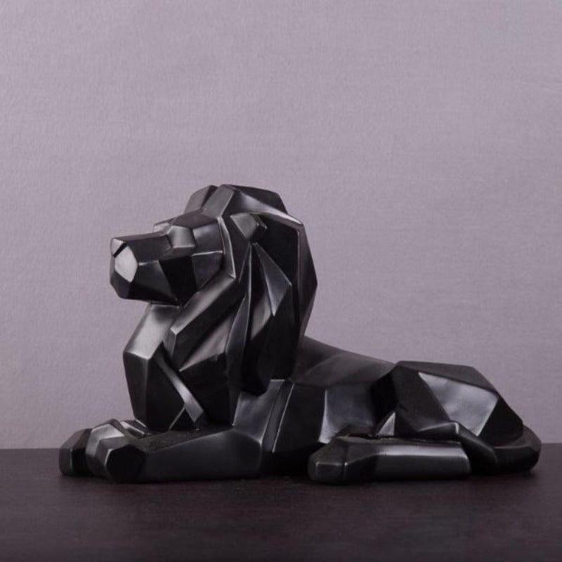 Geometric Lion Statue