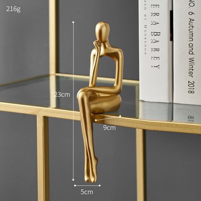 Golden Abstract Sitting