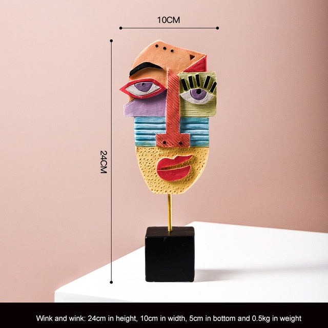Abstract Fun Face Art
