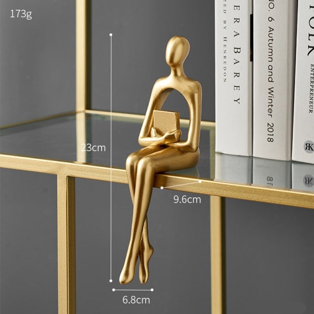 Golden Abstract Sitting