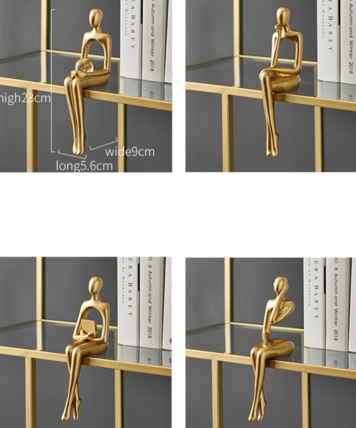 Golden Abstract Sitting