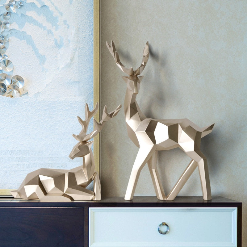 Geometric Deer (2pcs)