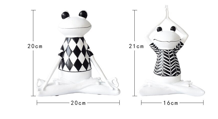 White Yoga/Meditation Frog