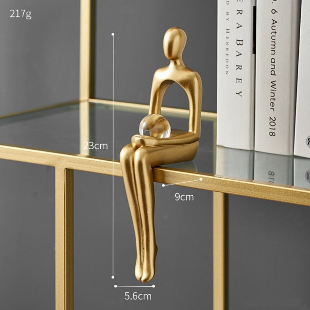 Golden Abstract Sitting
