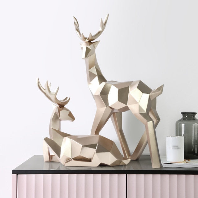 Geometric Deer (2pcs)