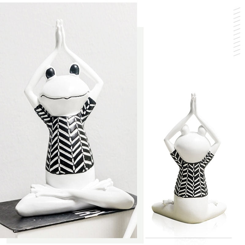 White Yoga/Meditation Frog