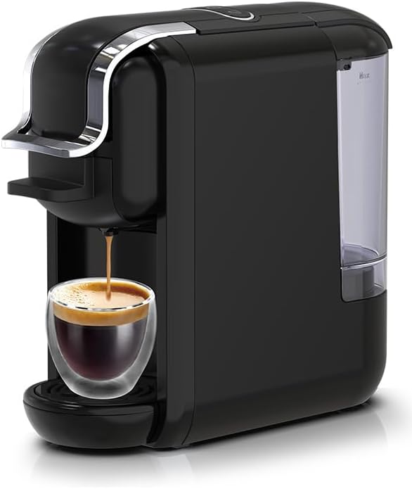 4 in 1 Pods Coffee Maker Compact Design Fast Brew Hot Cold Serve Espresso Machine