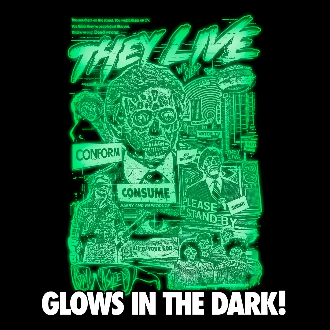 THEY LIVE: CONSUME - T-SHIRT (FORMALDEHYDE FACE BLUE)