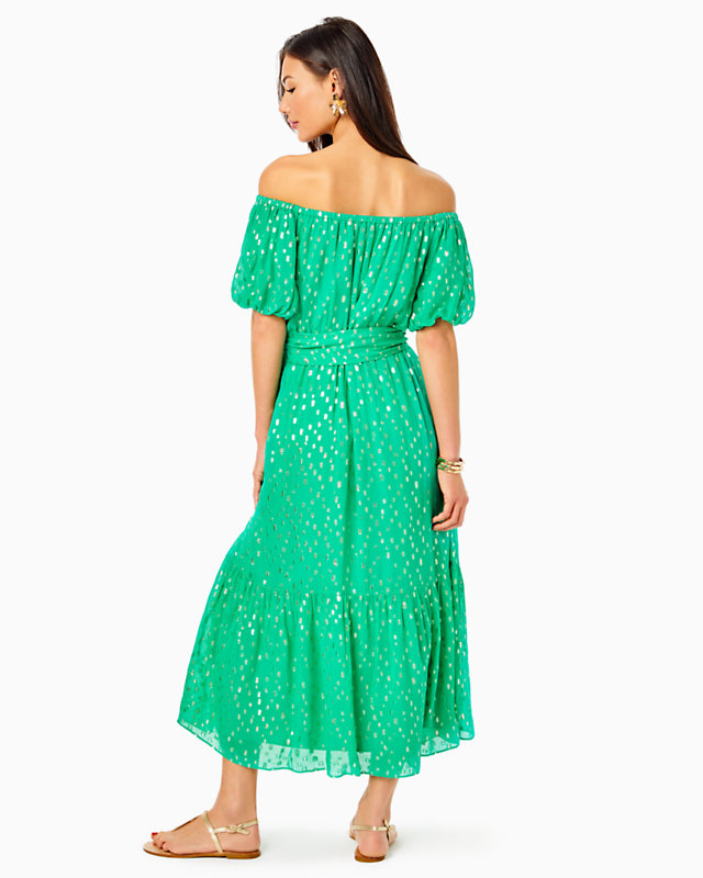 Tamie Off-the-Shoulder Midi Dress