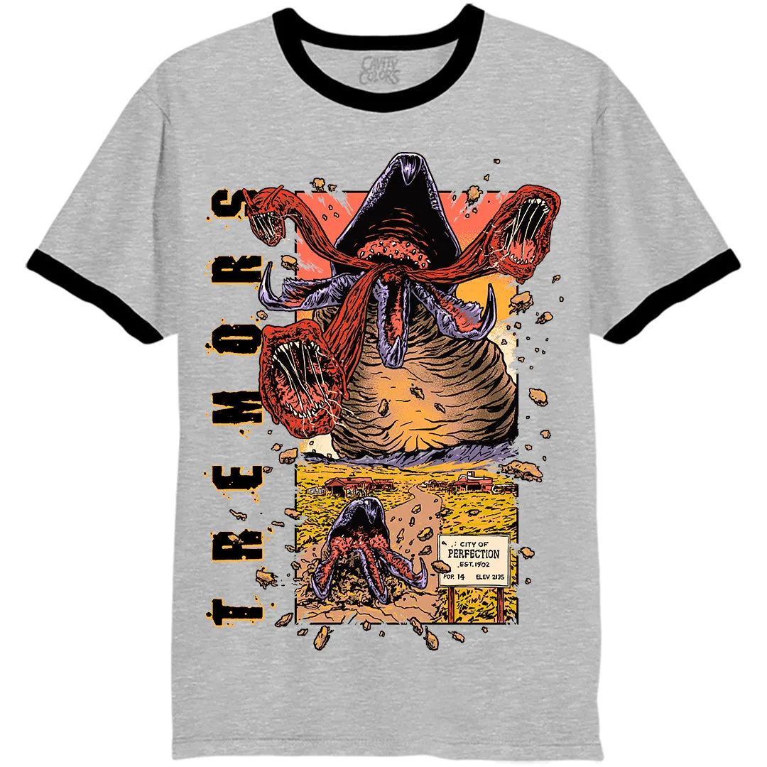 TREMORS: '90s HORROR - RINGER T-SHIRT