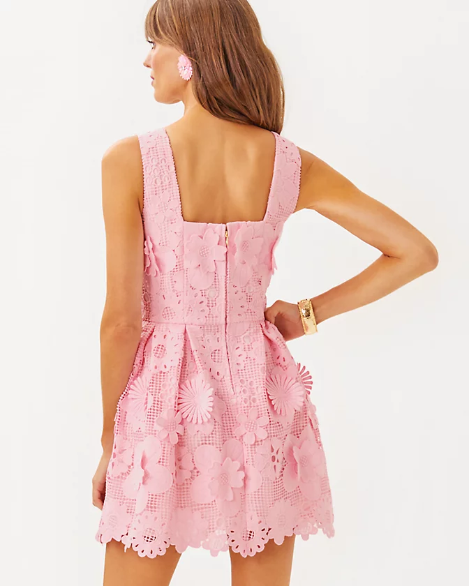 Cindy Skirted Lace Romper