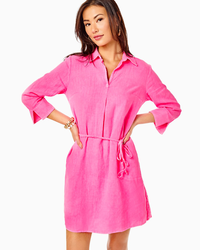 Pilar Linen Tunic Dress