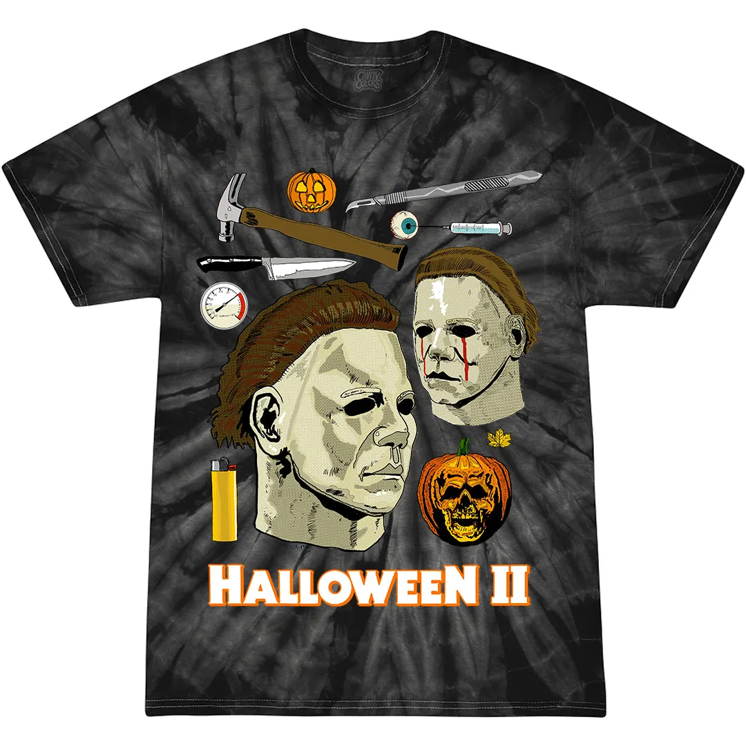 Halloween II: Instruments of Madness - T-Shirt (Blackest Eyes Tie Dye)